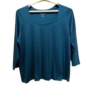 Roaman’s Women’s Blue-Green Shirt Size 2X or 26/28